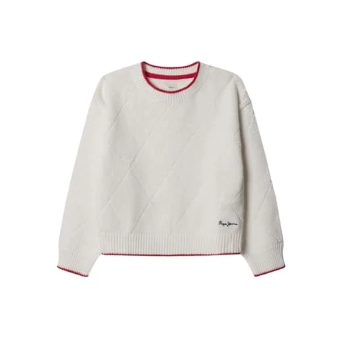 Offerta a tempo: Pepe Jeans Florence Maglieria, Bianco (Mousse White), 6 Anni Bambina - 53% da 49.00 € a 22.90 €