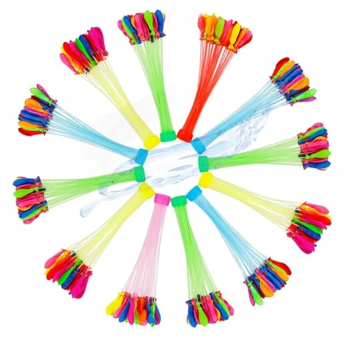 Offerta a tempo: 444 bombe ad acqua colorate, autosigillanti, riempibili estremamente rapidamente, per bambini e adulti, palloncini - 36% da 15.99 € a 10.18 €