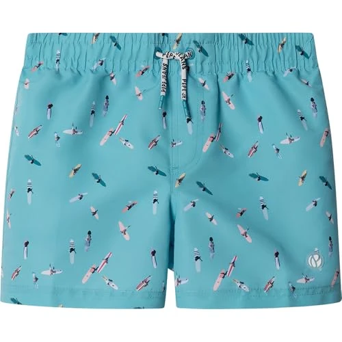 Oferta limitada: Pepe Jeans Surf Swimshort Pantalones Cortos, Azul (Azul Turquesa Claro), 10 años para Niños de 31.20 € a 23.80 € (ahorro 24%)