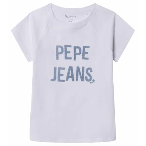 Offre limitée : Pepe Jeans Greta T-Shirt, Blanc (Blanc), 4 Ans Fille de 16.13 € à 16.13 € (0.00% de remise)