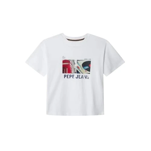 Oferta limitowana: Pepe Jeans Chłopięca koszulka ASH, biała (biała), 16 z 81.60 zł na 81.60 zł (oszczędź 0.00%)