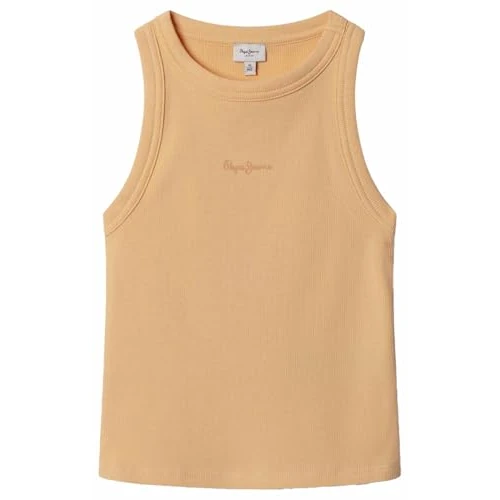 Zeitlich begrenztes Angebot: Pepe Jeans Mädchen Giselle T-Shirt, Orange (Helles Pfirsichbeige), 8 Jahre von 19.00 € auf 15.51 € (18% Rabatt)