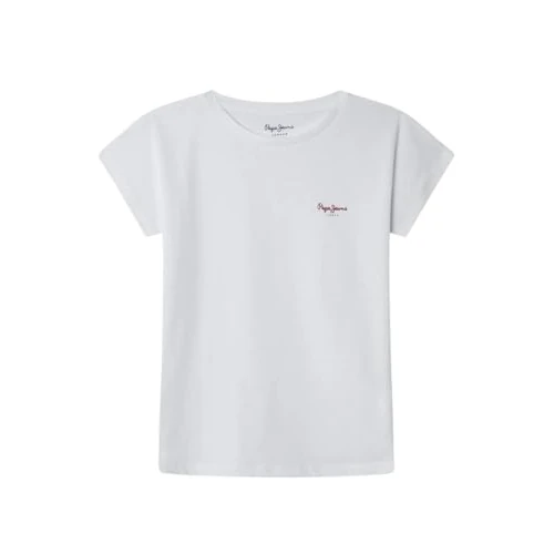 Limited-time offer: Pepe Jeans Girl's Gigi T-Shirt, White (White), 6 from 7.38 £ to 7.38 £ (save 0.00%)