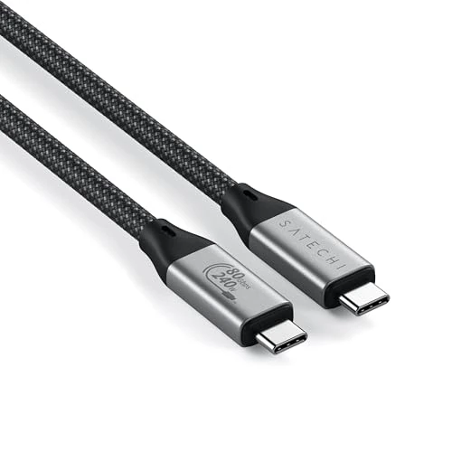 Oferta limitada: SATECHI Cable USB4 V2 Pro de Carga Rápida PD 240 W con Longitud de 1,2 m, Datos 120 Gbps, USB-C a USB-C, Resolución 8K@60Hz - 4K@120Hz, Thunderbolt 5/4/3 para MacBook Air & Pro y más de 34.99 EUR a 25.50 EUR (ahorro 27%)