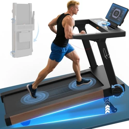 Limited-time offer: Cowmew Foldable Treadmill, 20% Auto Incline, Portable Running Machine from 529.99 £ to 529.99 £ (save 0.0%)