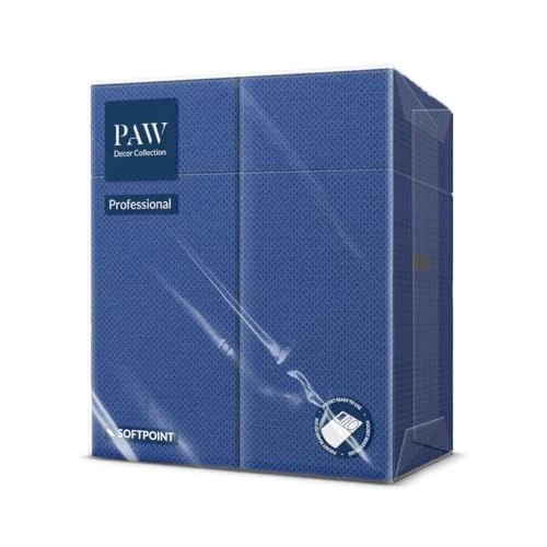 Oferta limitada: PAW - Servilletas Porta-Cubiertos Softpoint (32 x 38 cm, 1/8 Bolsa para Cubiertos) | 50 Unidades | Perfectas para Bares, Hoteles o Cafeterías | Bolsitas para Cubiertos | Azul marino de 7.49 € a 7.49 € (ahorro 0.00%)