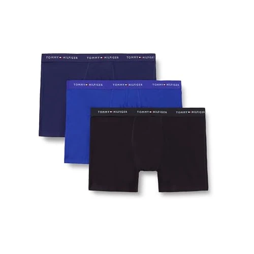 Zeitlich begrenztes Angebot: Tommy Hilfiger Herren 3er Pack Boxershorts Briefs mit Logobund, Mehrfarbig (Nob Blue/PRP Navy/Black), XL von 39.90 € auf 24.77 € (38% Rabatt)
