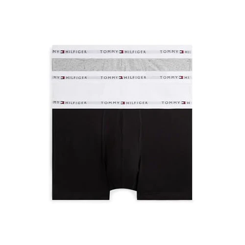 Oferta limitada: Tommy Hilfiger 3P Bóxers Ajustados para Hombre Grey Heather/Black/White M de 39.90 € a 33.59 € (ahorro 16%)