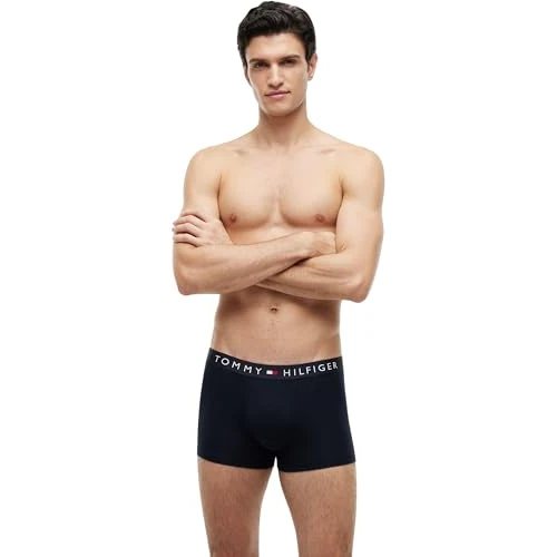 Offre limitée : Tommy Hilfiger Boxer 3P WB UM0UM03908 pour Homme, Multicolore (des Sky/Grey HTR/des Sky), S de 26.32 € à 26.32 € (0.00% de remise)