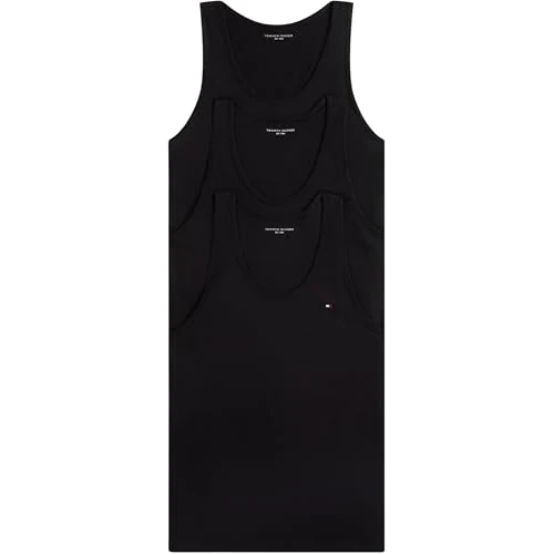 Offerta a tempo: Tommy Hilfiger Canotta da Uomo 3P UM0UM03867 Canotta, Nero (Nero/Nero/Nero), XS - 44% da 44.90 € a 24.98 €