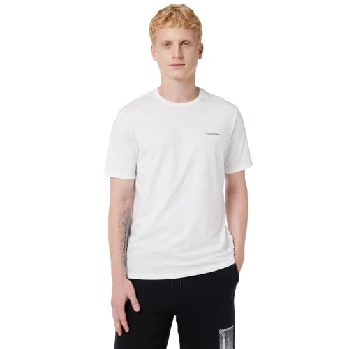 Zeitlich begrenztes Angebot: Calvin Klein Herren T-Shirt Kurzarm Micro Logo mit Rundhalsausschnitt, Weiß (Bright White), 2XL von 39.90 € auf 23.23 € (42% Rabatt)