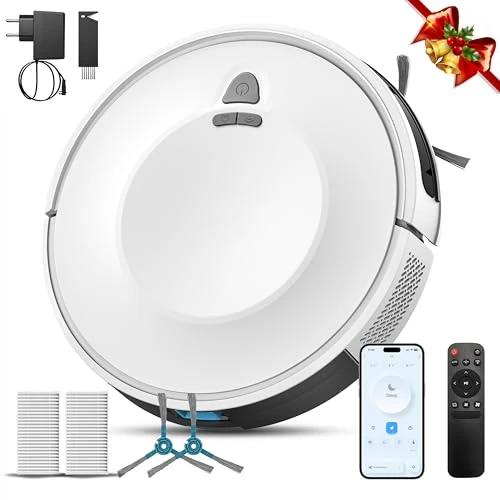 Limitiertes Angebot: E2 Staubsauger Roboter mit Kartierung 6000 Pa, 150 Min. Laufzeit, 660 ml Großer Staubbehälter, APP-, Sprach- & Fernbedienungssteuerung, roboterstaubsauger Intelligente Reinigung für Tierhaare & Staub von 99.99 EUR auf 99.99 EUR (Spare 0%)