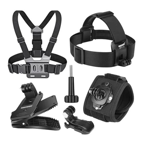 Limited-time offer: NEEWER Accessory Set Compatible with GoPro Insta360 DJI Action Camera | Quick Change Head Strap Head Strap Holder, Chest Strap, Backpack Hat Clip Holder, 360° Wrist Strap, for POV Shots, GP-75 from $19.99 to $19.99 (save 0.00%)