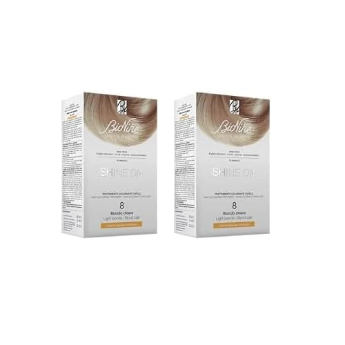 Bionike Shine On - Trattamento Colorante Capelli, Kit Tinta per Cute Sensibile Senza Ammoniaca, Azione Nutriente e Protettiva, Dona un Colore Naturale e Brillante, Copre i Capelli Bianchi