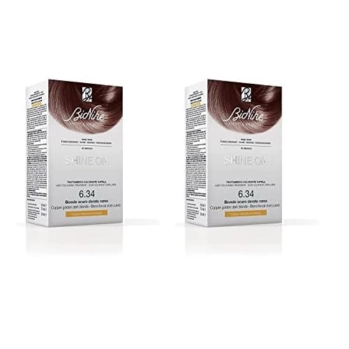 Bionike Shine On - Trattamento Colorante Capelli, Kit Tinta per Cute Sensibile Senza Ammoniaca, Azione Nutriente e Protettiva, Dona un Colore Naturale e Brillante, Copre i Capelli Bianchi