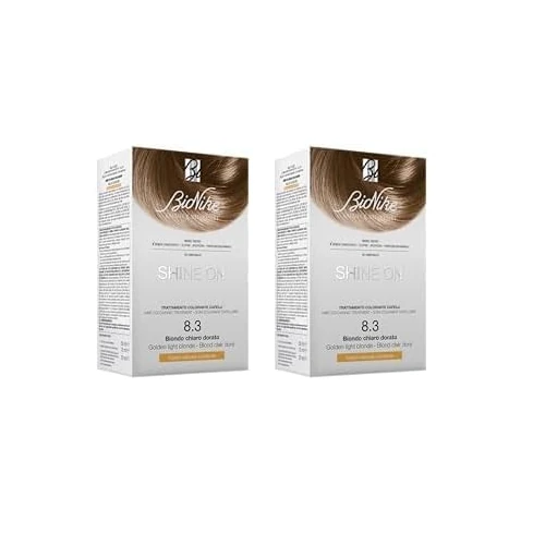 Bionike Shine On - Trattamento Colorante Capelli, Kit Tinta per Cute Sensibile Senza Ammoniaca, Azione Nutriente e Protettiva, Dona un Colore Naturale e Brillante, Copre i Capelli Bianchi