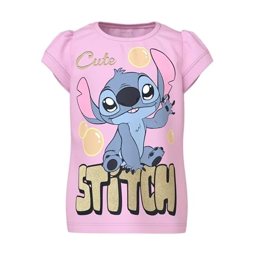 Offerta a tempo: NAME IT Nmffuba Stitch SS Top Box Noos Wdi, Pirouette, 104 Bambine e Ragazze - 0.00% da 17.99 € a 17.99 €