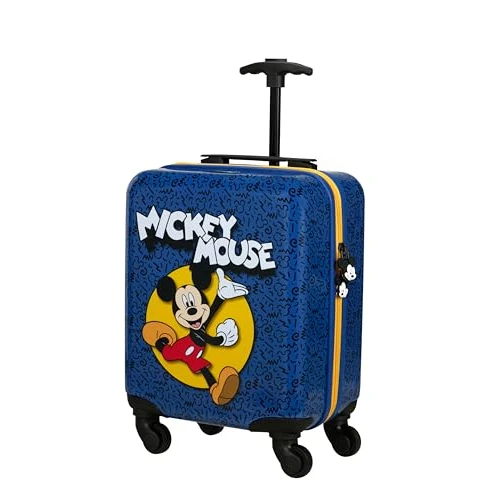 Samsonite Daydream Disney - Valise Enfant Mickey Mouse 45x33x20 cm,24 L,Trolley Rigide Bagage Cabine, Compatible avec la Plupart des Compagnies Aériennes y Compris EasyJet,avec 4 Roues - Mickey Happy