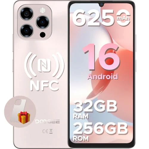 Offerta a tempo: DOOGEE Note 58 Pro Smartphone Android 16, 32GB+256GB/TF 2TB Cellulari, 6250mAh Telefono Cellulare, 6.75" 90Hz Octa-Core Telefoni, 16MP+8MP/Fingerprint/Face ID/4G Dual SIM/Widevine L1/OTG/Tipo-C/NFC - 43% da 279.99 € a 159.99 €