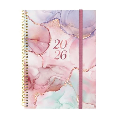 Offerta a tempo: Finocam - Agenda Spirale 2026 Settimana Layout Orizzontale|Gennaio - Dicembre 12 mesi | Agenda Annuale 2026 | Copertura in polipropilene Spirale Design Collection - Goldy - Italiano - 25% da 12.00 € a 9.00 €
