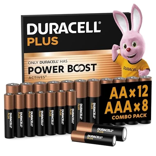 Oferta limitada: DURACELL Plus Pilas AA & AAA (Paquete Combinado de 20) – Pilas alcalinas 1,5 V – con Power Boost Actives – Envase con 0% de plástico – 10 años en su envase - MN150/ MN2400 de 20.99 € a 16.79 € (ahorro 20%)