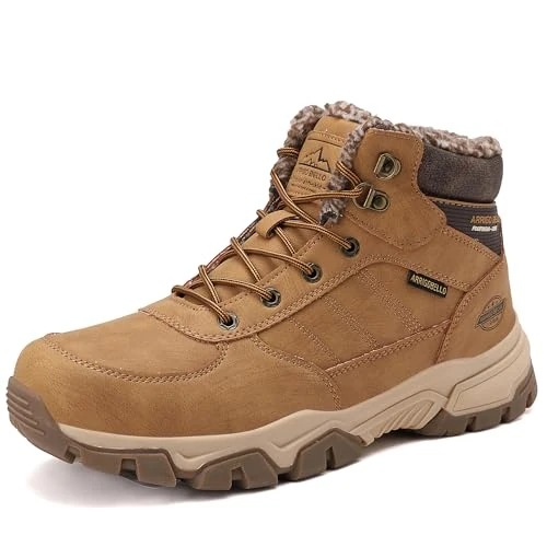 Beperkte aanbieding: ARRIGO BELLO Winterschoenen voor heren, gevoerde winterlaarzen, boots, A bruin., 42 EU van 49.85 EUR naar 49.85 EUR (besparing 0%)