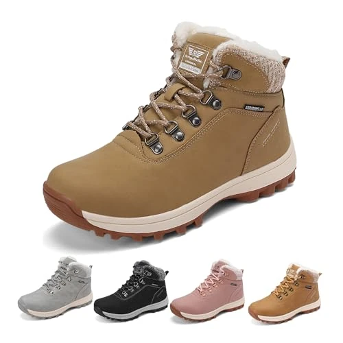 Oferta limitada: ARRIGO BELLO Botas Mujer Invierno Botines Nieve Antideslizante Calientes Trekking Outdoor Talla 36-41 (Marrón, 40) de 48.99 EUR a 30.39 EUR (ahorro 38%)