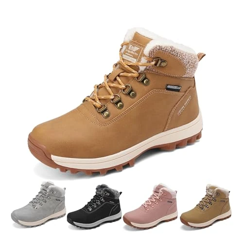 Oferta limitada: ARRIGO BELLO Botas Mujer Invierno Botines Nieve Antideslizante Calientes Trekking Outdoor Talla 36-41 (Caqui, 39) de 48.99 EUR a 31.34 EUR (ahorro 36%)