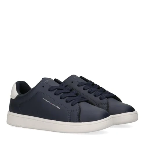 Zeitlich begrenztes Angebot: Tommy Hilfiger Kinder Sneakers Schnürschuhe, Jack, blau/weiß, 34 von 69.95 € auf 40.96 € (41% Rabatt)