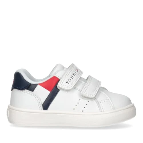 Zeitlich begrenztes Angebot: Tommy Hilfiger Sneaker Kinderschuhe mit Klettverschluss, Logan, weiß, 34 von 74.95 € auf 71.20 € (5% Rabatt)