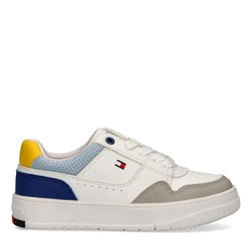 Zeitlich begrenztes Angebot: Tommy Hilfiger Kinder Unisex Sneakers Schnürschuhe, Nathan, Multicolor, 36 von 64.76 € auf 64.76 € (0.00% Rabatt)