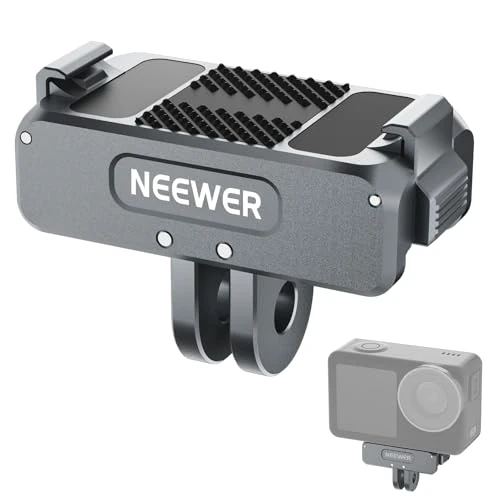 Tijdelijke aanbieding: NEEWER Opgewaardeerde magnetische montageadapter compatibel met DJI Osmo Action 5 Pro/4/3, Quick Release Action Camera Mount Vlogging Accessoires met 1/4 "statiefdraad, AC011 donkergrijs van 21.99 € naar 21.99 € (0.00% korting)