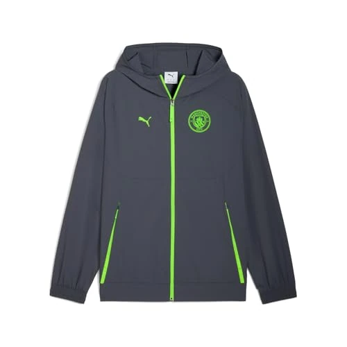 Offerta a tempo: PUMA Manchester City FC Giacca Allenamento Pumatech Uomo 25/26, Grigio (Galactic Gray x PRO Green), S - 42% da 94.95 € a 55.30 €