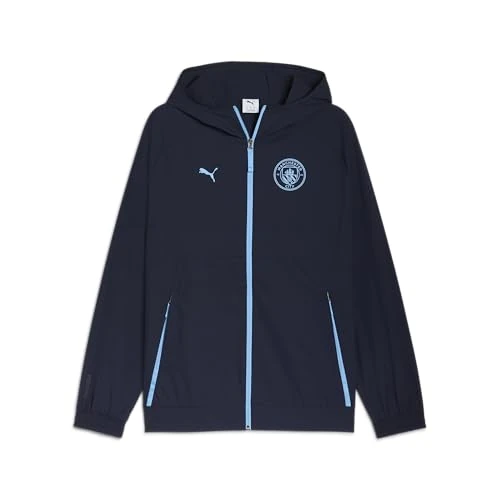 Offerta a tempo: PUMA Manchester City FC Giacca Allenamento Pumatech Uomo 25/26, Blu (Deep Navy x Team Light Blue), XS - 28% da 94.95 € a 68.37 €