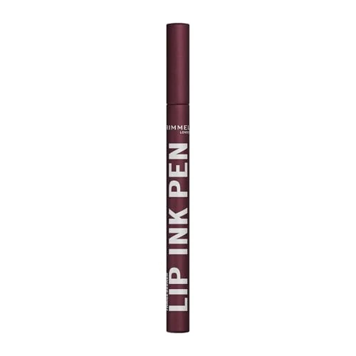 Rimmel Thrill Seeker Lip Ink Pen, 230 Urban Stain, Lipstick, Pen-Like Precision Applicator, Kiss-Proof & Transfer-Proof, Buildable Colour, Vegan Formula, 1.7ml