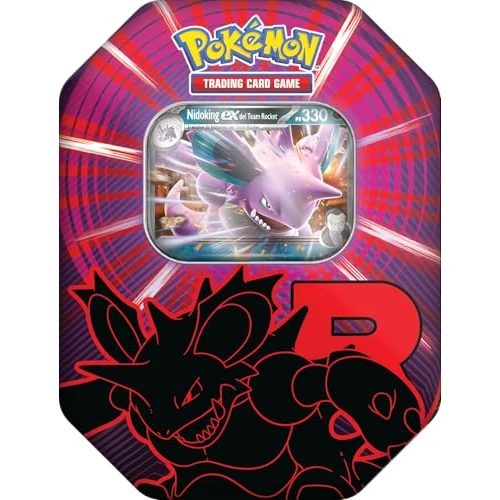 Pokémon: scatola da collezione Team Rocket - Nidoking-ex del GCC Pokémon (una carta promozionale olografica e quattro buste di espansione)