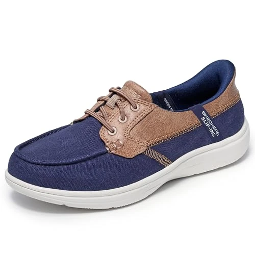 Offre limitée : Skechers Femme on-The-Go Flex Radiant Sandy Slip-in ENTRAINEUSE, Navy, 38 EU de 84.95 € à 67.99 € (20% de remise)