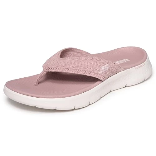 Offerta a tempo: Skechers Sandali da Donna Go Walk Flex Holly Flat, Rosa Cipria, 36 - 11% da 49.95 € a 44.40 €