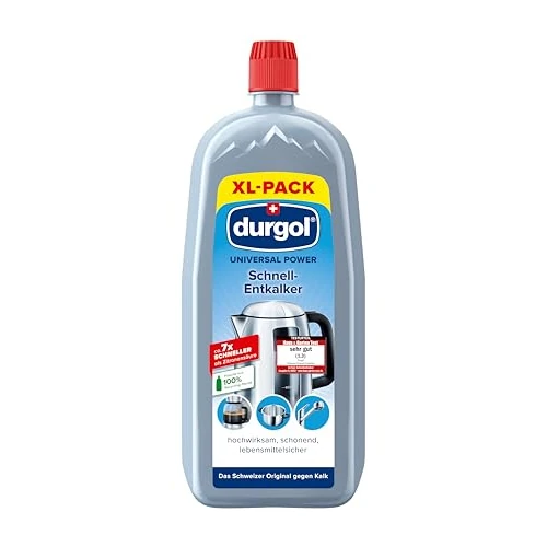durgol Universele snelontkalker voor keukenapparaten (1500 ml) - ontkalker voor waterkokers, kranen, potten, spoelbakken, wasmachines, stoompan etc. - Anti kalkoplosser vloeibaar - vloeibare ontkalker