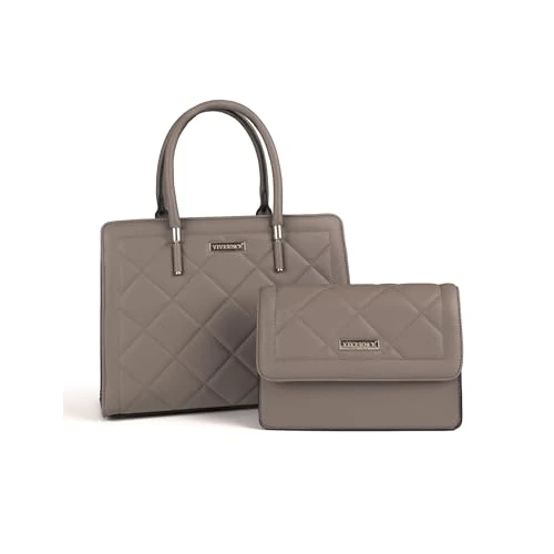 Offre limitée : VIVISENCE Sac A Main Femme 2 En 1 Sac Bandoulière Compacte Fonctionnelle, Gris,Taille Unique de 50.49 € à 50.49 € (0.00% de remise)