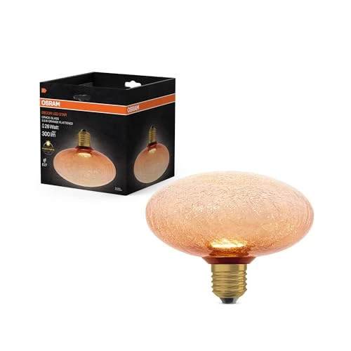 Oferta limitada: OSRAM Lámpara LED de cristal DECOR FLAT Crackle Flat Orange E27 de 29.95 € a 29.95 € (ahorro 0.00%)