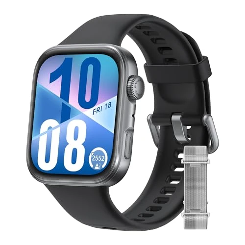 HUAWEI WATCH FIT 4 Nero + Grigio Nylon, 100 Modalità di Allenamento, Ultra-sottile, Fitness Tracker, iOS & Android, Cassa in Alluminio, fino a 10 Giorni, 30 mesi di Garanzia