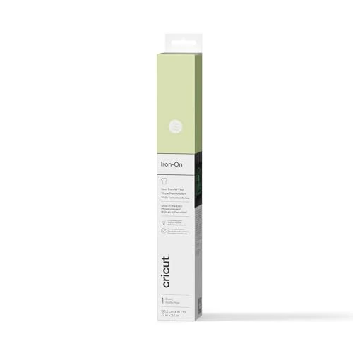 Cricut Si illumina al buio, termoadesivo, 30 x 60 cm, 1 foglio (si illumina al buio)