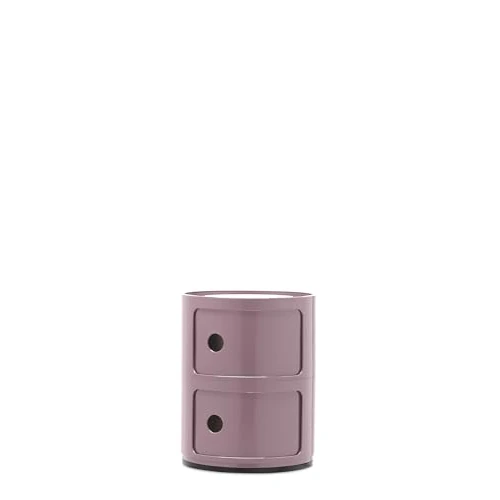 Limited-time offer: Kartell Componibili, 2 elements Cabinet, Mauve, Ø 32 x H 40 cm from 110.17 £ to 110.17 £ (save 0.00%)