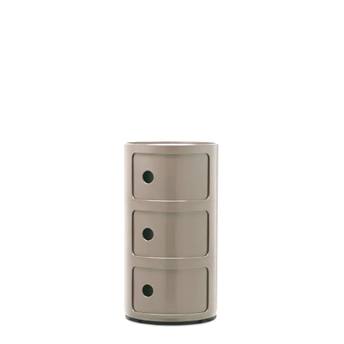 Offerta a tempo: Kartell Componibili, Mobile Contenitore 3 Elementi, Tortora - 20% da 157.00 € a 124.99 €