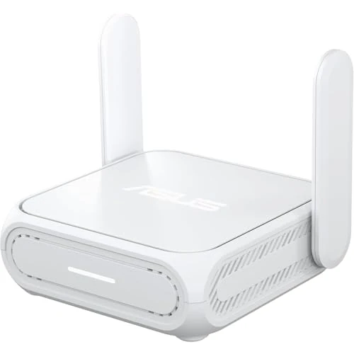 ASUS RT-BE58 Go Mini routeur Nomade WiFi 7 Double Bande, 3,6 Gbit/s, Partage de Connexion Mobile 4G et 5G, réseau invité Pro
