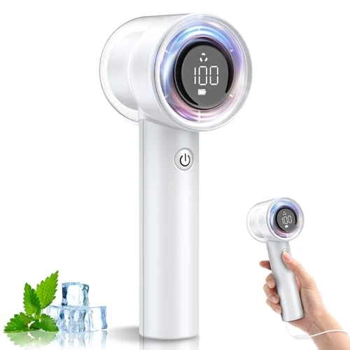 Offerta a tempo: Dancial Ventilatore Portatile Turbo a 1-100 velocità,15000RPM Ventilatori Portatili Personali ad alta Velocità, 5000mAh Batteria Ricaricabile Mini Ventilatori per l'estate Regalo Essenziale - 31% da 19.99 € a 13.84 €