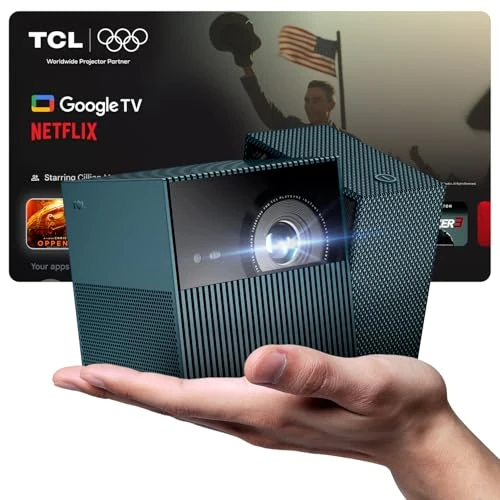 Oferta limitada: TCL PlayCube 4K FHD Proyector- [GTV/Netflix/Disney] Mini Proyector Portátil, 1080P Compatible, AutoFocus, Keystone, 750 Lúmenes ISO, Ajustable 360°, para Cine en Casa, Interiores, Exteriores, Juegos de 799.99 EUR a 799.99 EUR (ahorro 0%)