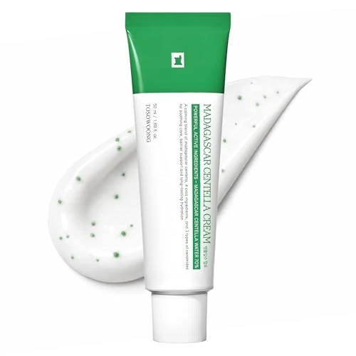 Offerta a tempo: TOSOWOONG Crema Madagascar Centella, 706.580 ppm, Crema Viso Idratante con Complesso CICA, Formula Lenitiva per l'Uso Quotidiano che Aiuta a Mantenere il Comfort Cutaneo, Skincare Coreana, 50ml - 33% da 36.31 € a 24.31 €
