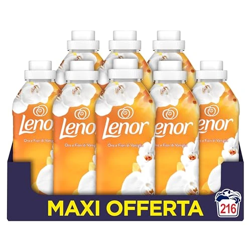Offerta a tempo: Lenor Ammorbidente Lavatrice Concentrato 216 Lavaggi (8x27) — 57% da 34,89 € a 14,99 €